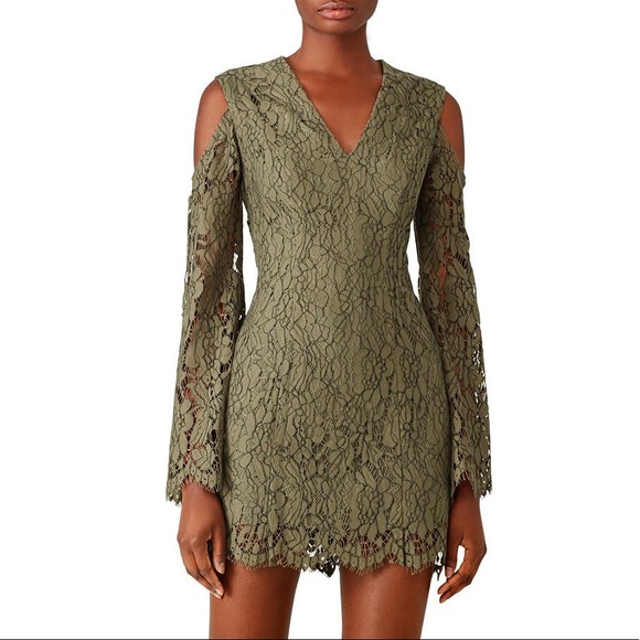 KEEPSAKE the Label Dresses & Skirts - Keepsake Khaki Lace Sheath